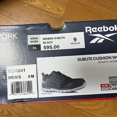 【新品未使用】安全靴　Reebok 9インチ（約27cm） の画像