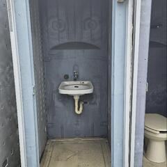 【水洗式】仮設トイレ3個セット 小便器/手洗/洋式の画像