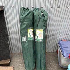 DCM リクライニング スリムチェア ドリンクホルダー2箇所付き アウトドアチェア キャンピングチェア  折りたたみ椅子 キャンプ BBQ 釣り 縁 グリーン 美品 ③の画像