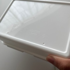 美品✨ホワイト 蓋付き 小物入れの画像