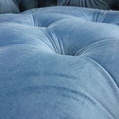 ベルベット生地｜チェスターフィールド｜1人掛ソファ②の画像