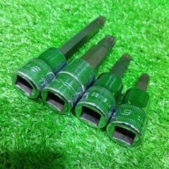 スナップオン FTSM6E/FTSM8E/FTSM10E/FTSM8LE 3/8トリプルスクエアソケット 4個セット【船橋馬込店】【店頭取引限定】【中古】管理番号：IT434PB7NW9Aの画像