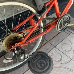 ⭐︎子ども用　マウンテンバイク⭐︎　22インチ　オレンジ　自転車　3段変速　の画像