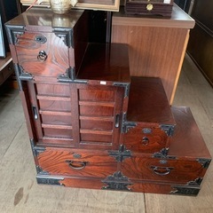 欅　階段箪笥　高級民芸家具