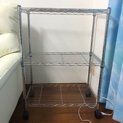 三段スチールラック