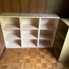 美品カラーボックス3段4セット