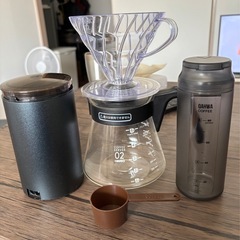 コーヒードリッパー、コーヒーミルなど5点セット
