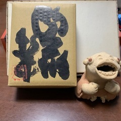 小林牧牛　置き物の画像