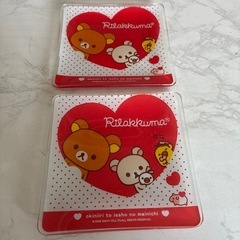 リラックマ　ガラスプレート2枚セットの画像