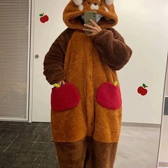 可愛い冬用パジャマのセットの画像