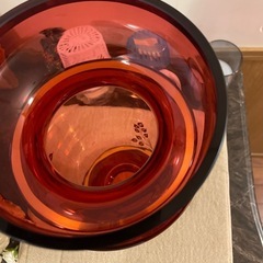 未使用【Bohemian glass】ボヘミアンガラス大きめ花瓶最終価格の画像