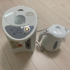 電気ポット(動作確認済み)、電気ケトル(ジャンク品)