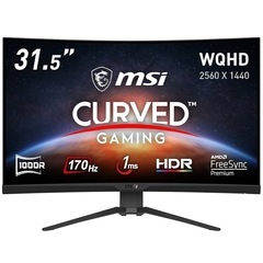 多少の値引き可能MSI 湾曲モニター G322CQP（31.5イ...