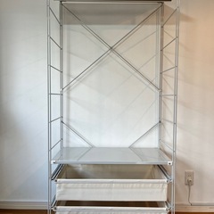値下げ可◎無印良品スチールユニットシェルフ　幅86cm　