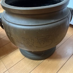 火鉢　金属製の画像