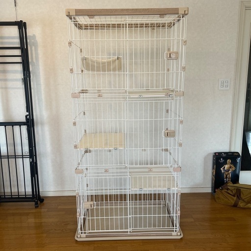 古着人気アイテム アイリスオーヤマキャットケージ3段 (はつかいち) 廿日市の キャットケージ