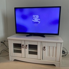 テレビ台　ホワイト　エレガント