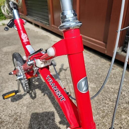 自転車本体 BRIDGESTONE Transit Compact ブリヂストンサイクル名車紹介：ワンタッチで折りたためるX形状