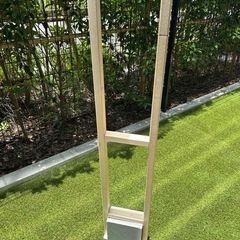 庭の転圧整地に必須アイテム！DIYです！木製タンパー　の画像