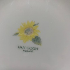VAN  G O G H  ひまわり皿　4枚の画像