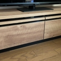 大川家具 117cm幅テレビ台 木目調の画像