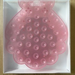 未使用 抗菌フットブラシ コーラルピンクの画像
