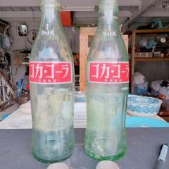 レトロ　コーラ瓶　空き瓶　蓋付きの画像