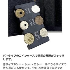 【未使用】コインホルダー コインケース 小銭入れ 財布 札入れ コンパクト ブラックの画像
