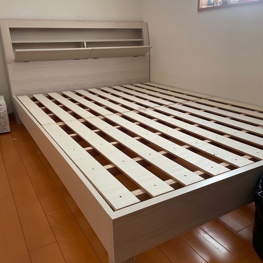 3/16処分!!】Francfranc セミダブルベッド グレー