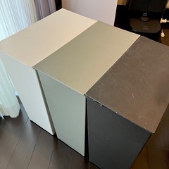 45Lモノトーンゴミ箱3個の画像