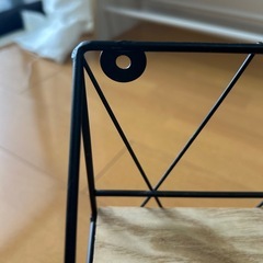 【非対面取引】ニトリ 飾り棚 ネジ不要 木目×ブラック の画像