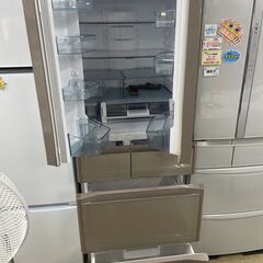 リサイクルショップどりーむ荒田店　No3628 冷蔵庫　大型　６ドア　日立　２０１７年製　４７５L　自動製氷機能付き♪　R-XG４８００Hの画像