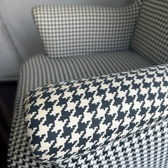 IKEA ストランドモン　1人がけソファとオットマンのセットの画像