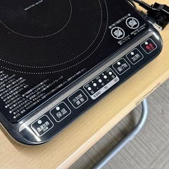 【超美品‼️】山善 2019年製 卓上IHクッキングヒーター 電磁調理器 エディオンモデル ブラック♪の画像