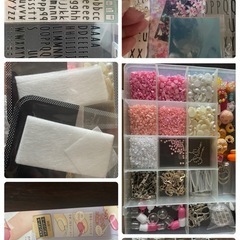 ネイルチップ　ネイルシール　アクリルパウダー　リキッド　パール　デコパーツ　ミラーパウダーの画像