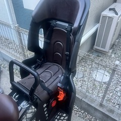OGK 自転車用チャイルドシート ブラウン　カバー付きの画像