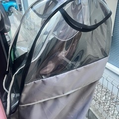 OGK 自転車用チャイルドシート ブラウン　カバー付きの画像