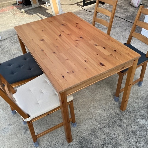 IKEA/ヨックモック/廃盤品】ダイニングテーブルセット 机 テーブル
