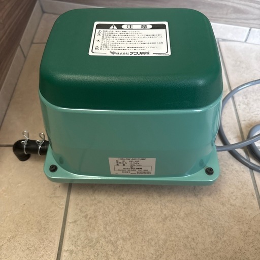 浄化槽　観賞魚用に！！ブロワ　エアーポンプ一口タイプ風量120ℓ