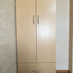 ワードローブ  木目調 シンプルデザイン （ たんす タンス 収...