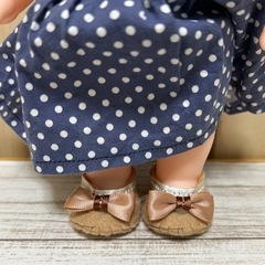 人形の靴2点セット  フェルト レミンちゃん ソランちゃんなどに ハンドメイド ❁¨̮の画像
