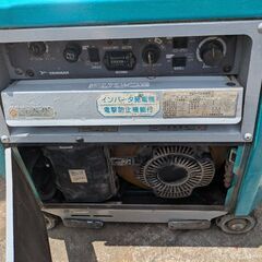 鹿児島発　ヤンマー　ガソリンエンジンインバータ発電機YGW150SS　溶接ケーブル付きの画像