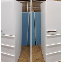 AQUA 4ドア冷凍冷蔵庫 368L 2023年製 AQR-V37N(W)-1形 右開き 自動製氷機能 旬鮮チルドの画像