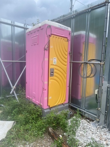 仮設トイレ フラワートイレ 簡易水洗式