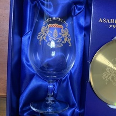 アサヒザ.リッチ　オリジナルグラス&ステンレス皿　新品未使用の画像