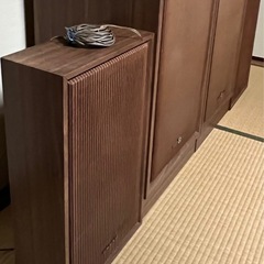 ONKYO 4チャンネルサラウンドスピーカー　木製フレーム
の画像