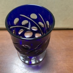 切り子　コバルトブルーの画像