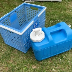 【災害対策に】キャンプ アウトドア用品 ウォータージャグ 2点セット