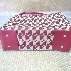 レディースバッグ ハンドバッグ  赤  中古品　☆8の画像