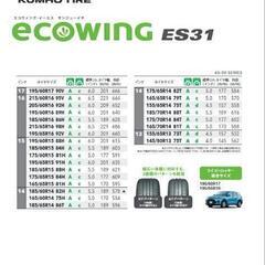 新品　KUMHO ECOWING ES31 165/65R14 79T　4本セットの画像